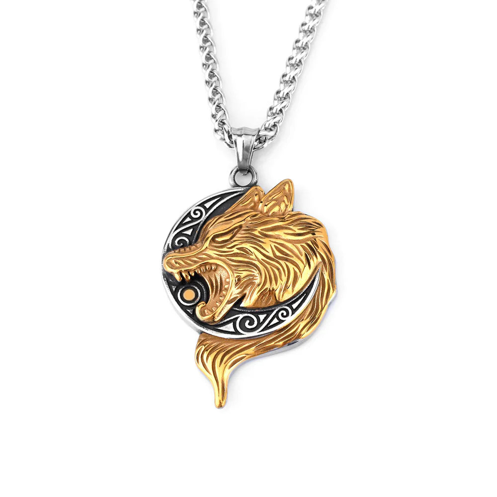 Fashion Viking Wolf necklace