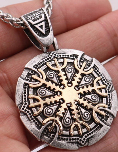 Viking Odin Snowflake Rune Necklace