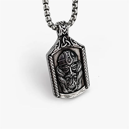 Viking Head Brand Necklace