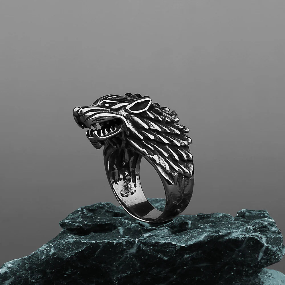 Viking Direwolf Ring