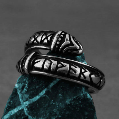 Viking faucet rune ring