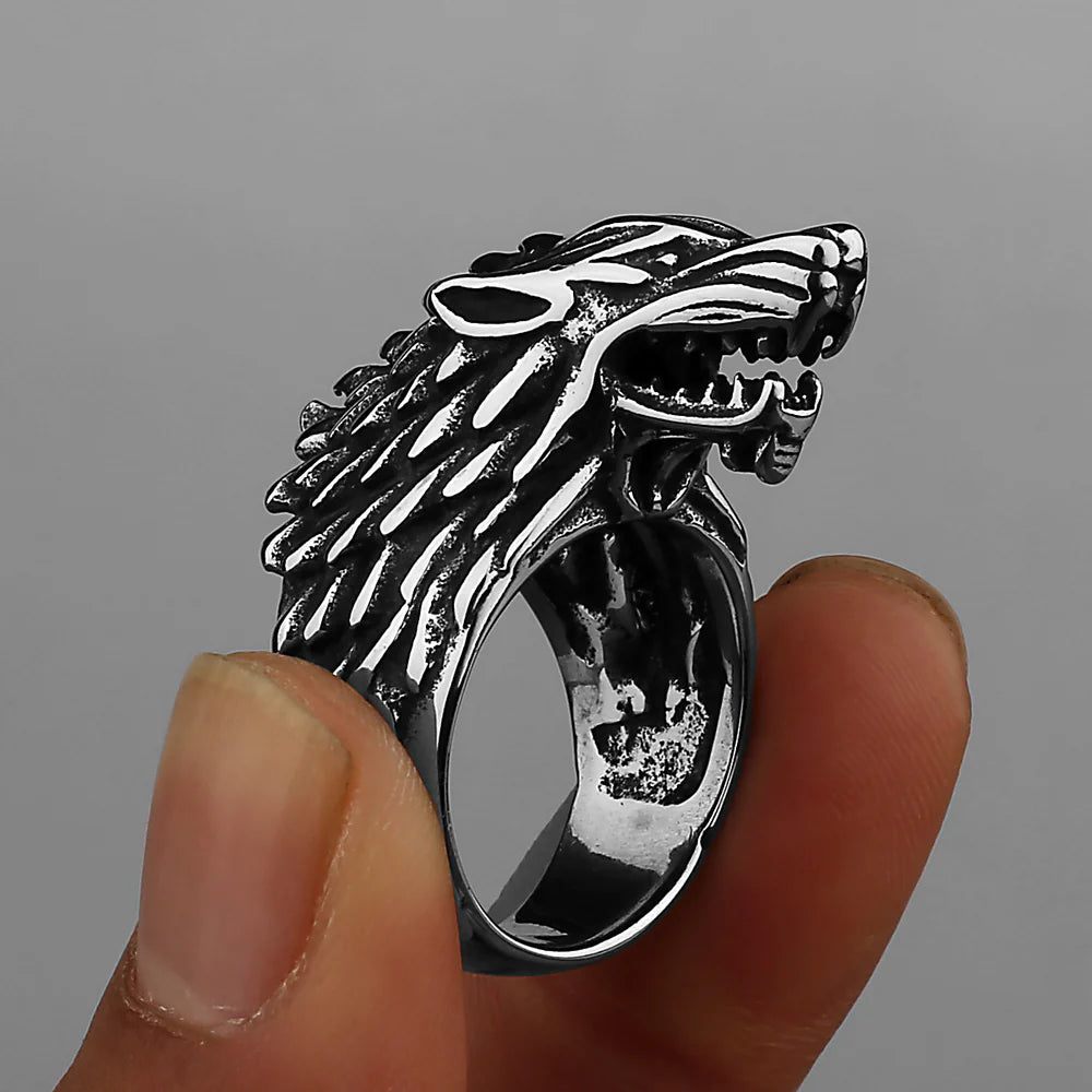 Viking Direwolf Ring