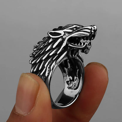 Viking Direwolf Ring