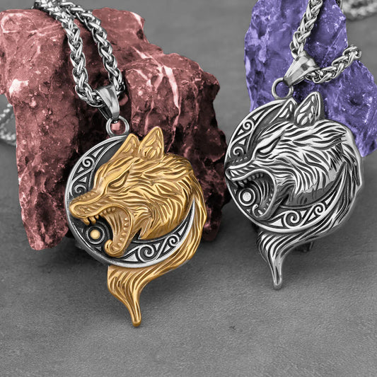 Fashion Viking Wolf necklace