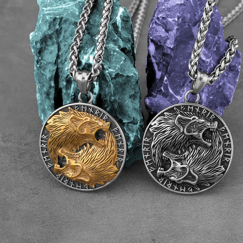 Fashion Viking Wolf necklace