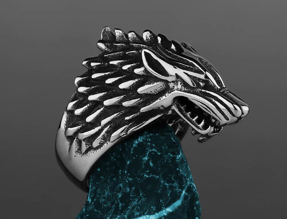 Viking Direwolf Ring