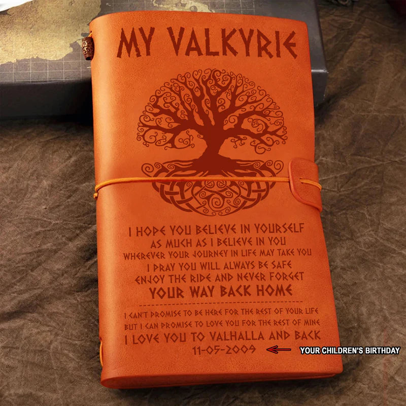 For The Brave In You: Viking Leather Notebook from Dad