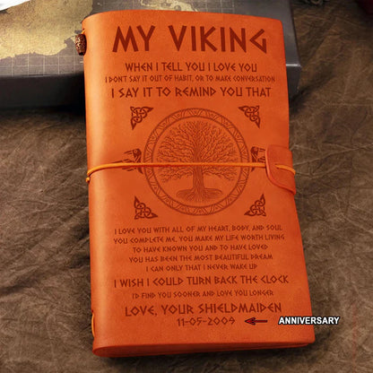 Viking Vintage Journal Notebook: To My Husband, My Love, My Strength