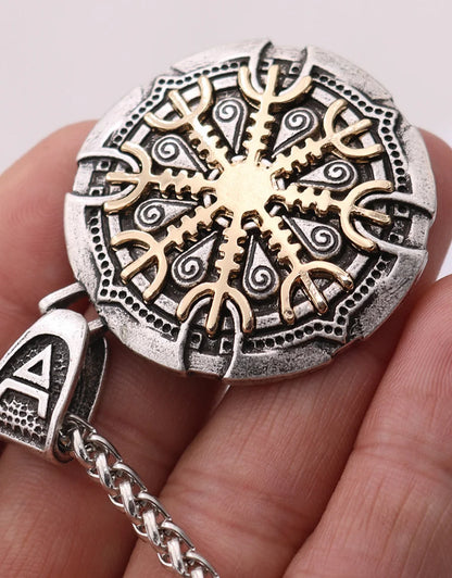 Viking Odin Snowflake Rune Necklace