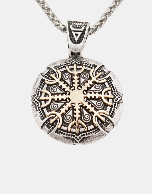 Viking Odin Snowflake Rune Necklace