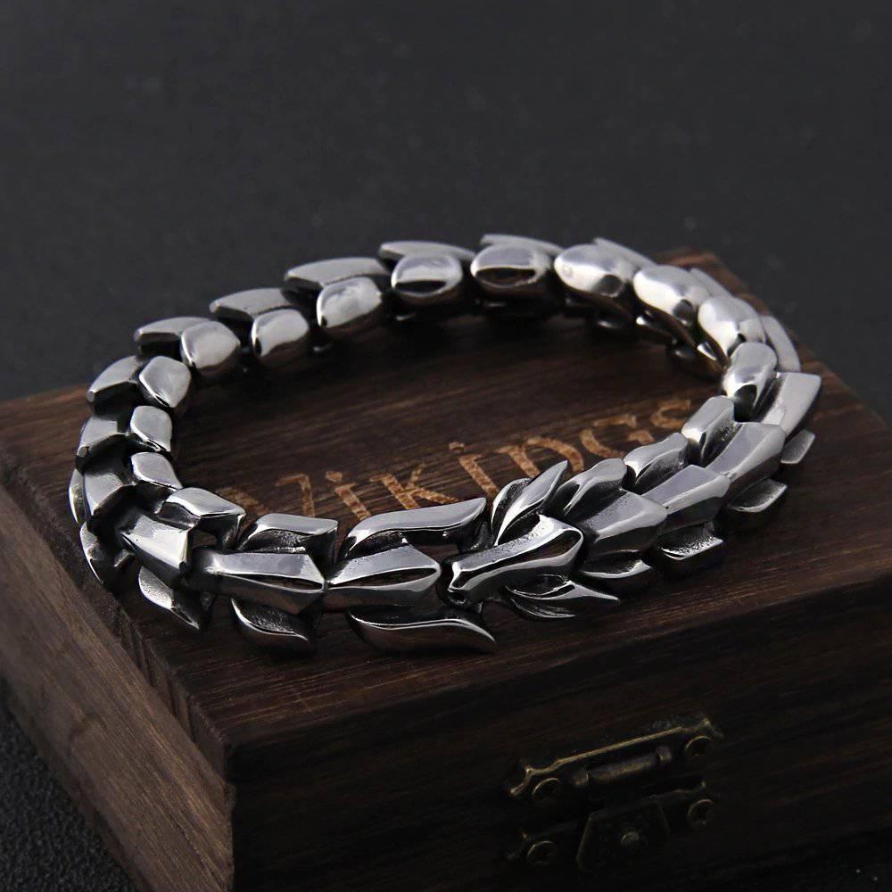 Jormungandr Scale Bracelet - Stainless Steel