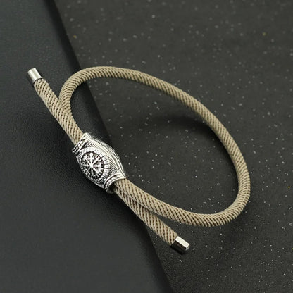 Handmade Adjustable Rope compass Bracelet