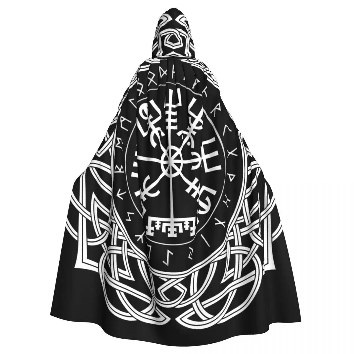 Unisex Viking Witch Cloak - Hooded Norse Cape for Cosplay