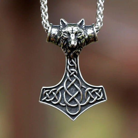 Thor's Hammer Mjolnir Scandinavian Rune Amulet Pendant
