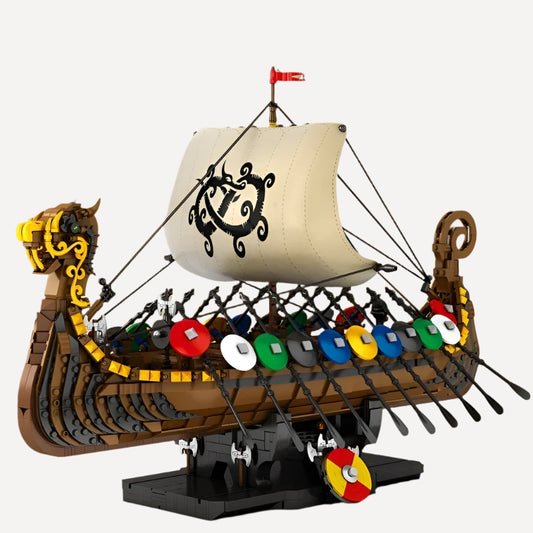 Viking Longship Building Blocks - 2547 Pcs