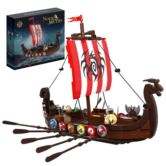 Viking Longship Building Blocks - 463 Pcs