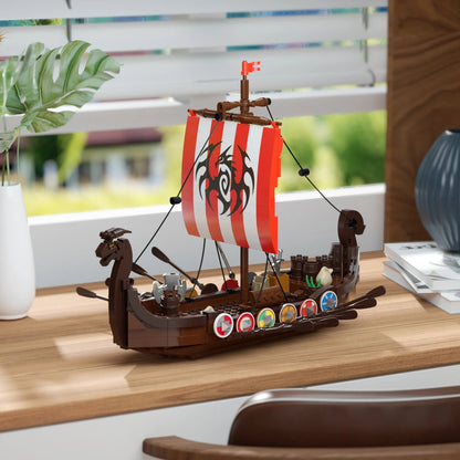 Viking Longship Building Blocks - 463 Pcs