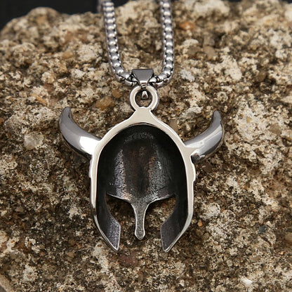 Nordic Viking Alloy Helmet Necklace