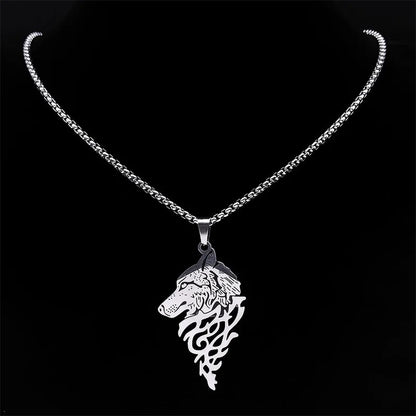 Viking Wolf Pendant Necklace – Symbol of Loyalty and Power