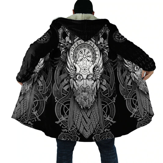 Raven's Fury Viking Coat – Empowered by the Vegvísir Compass