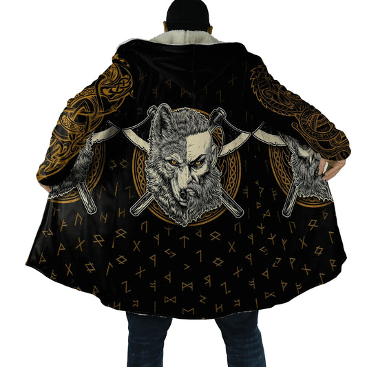 Wolf & Warrior Viking Coat – The Dual Spirit of Strength and Fury