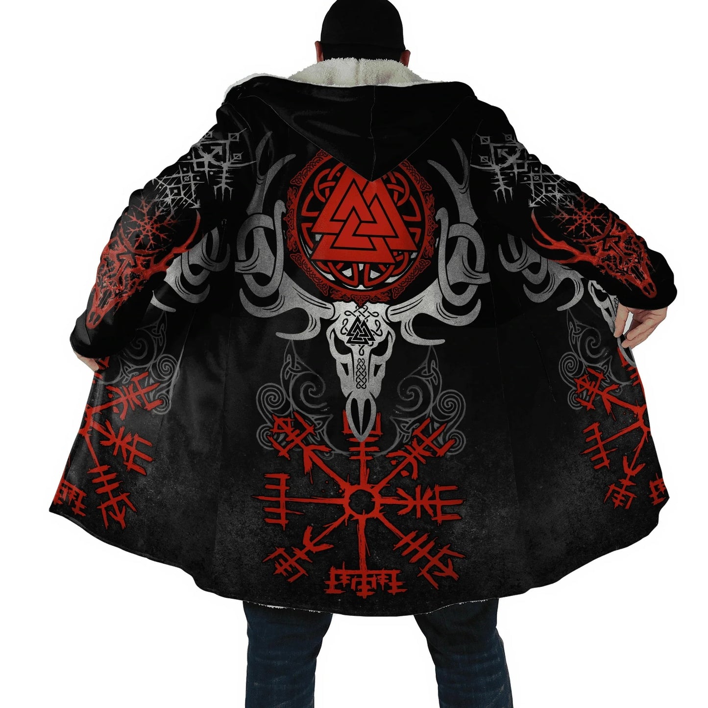 Odin's Wrath Viking Cloak – Norse Elegance Meets Ultimate Warmth