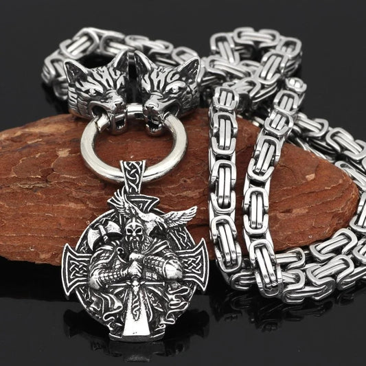 Viking Wolf Chain Necklace – Honor the Warriors of the North